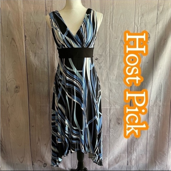 ✅2X Host Pick✅ Dress Barn Handkerchief Hem Sleeveless Dress, 4 - Picture 1 of 11